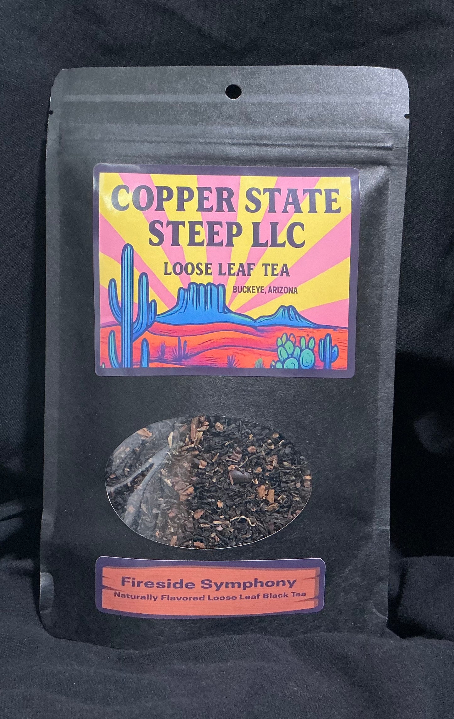 Fireside Symphony Naturally Flavored Loose Leaf Black Tea 2 oz