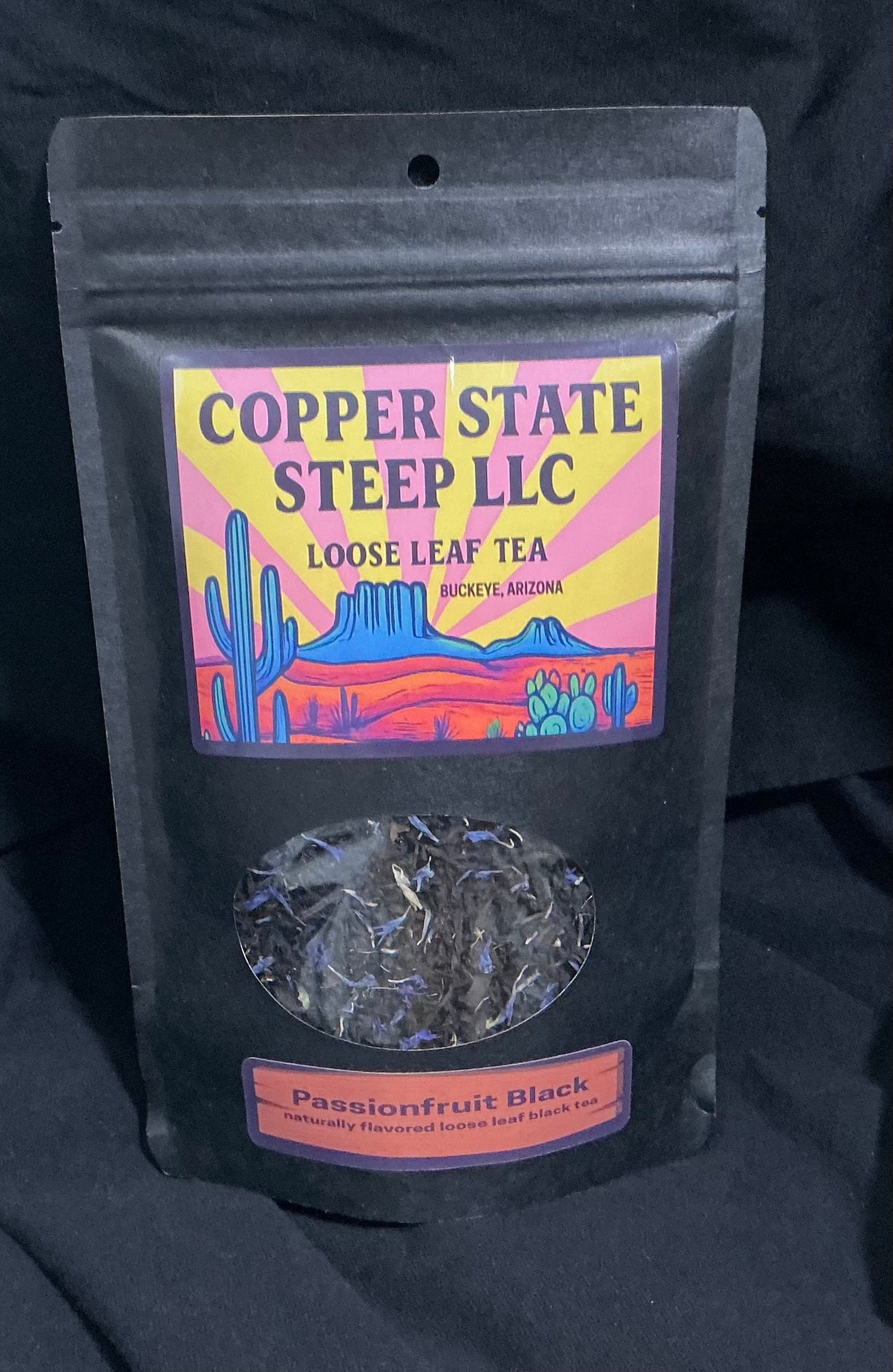 Passionfruit Black Naturally Flavored Loose Leaf Black Tea 2 oz