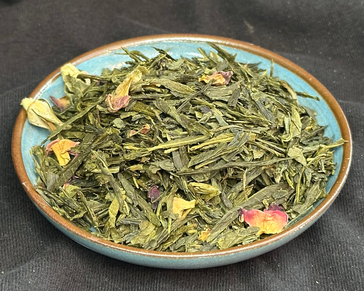 Cherry Rose Sencha Naturally Flavored Loose Leaf Green Tea 2 oz